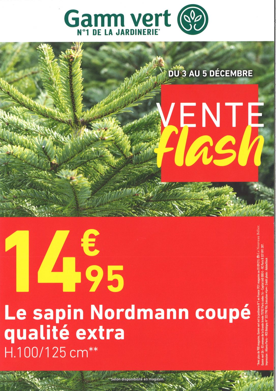 sapin de noel - Copal Gamm Vert